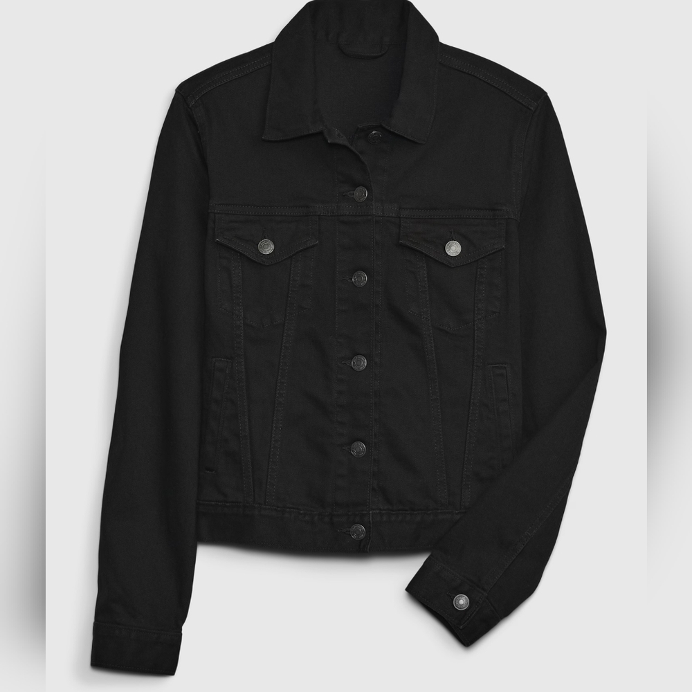 GAP black Icon Denim Jacket